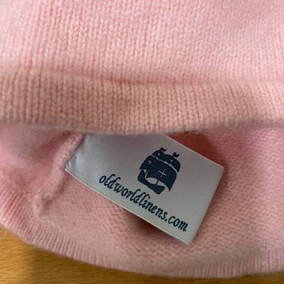 Soft Pink Mongolian Cashmere Baby Girl sweater 3months Old World Linens - Picture 2 of 9